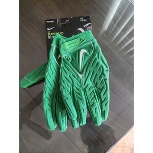 Nike Superbad 6.0 Football Receiver Gloves Padded Green Size XXL - DM0053-398